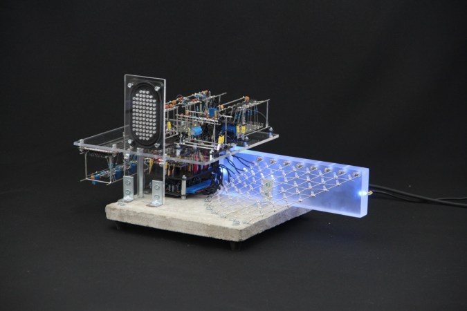 Automated musical instrument with LED array